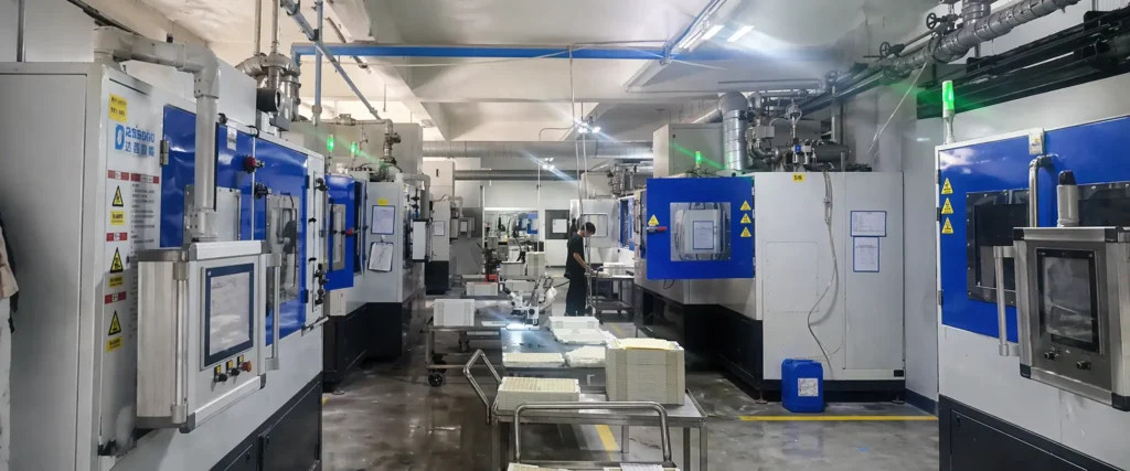 Equipment cabinets in a workshop