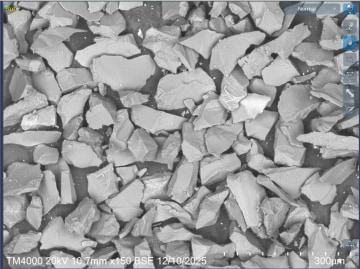 TR1000 abrasive particle micrograph