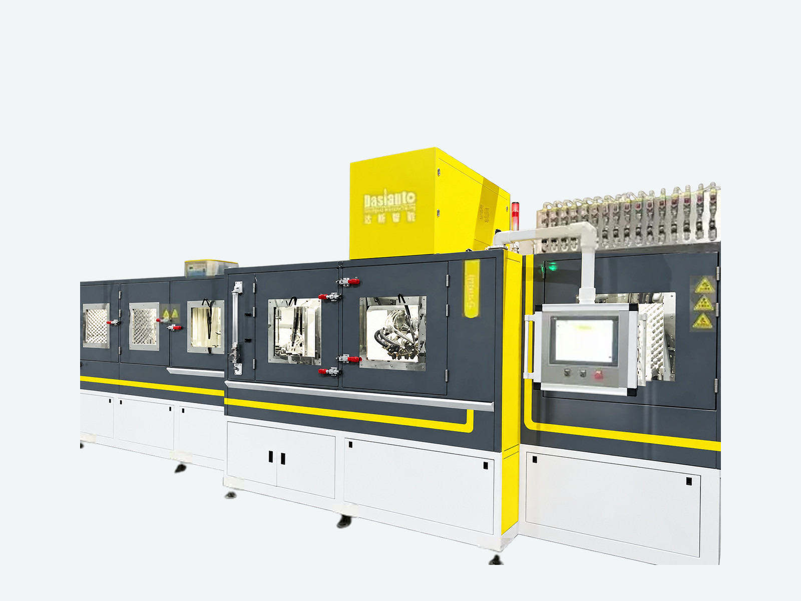 PH14000 wet blasting and phosphating equipment line view