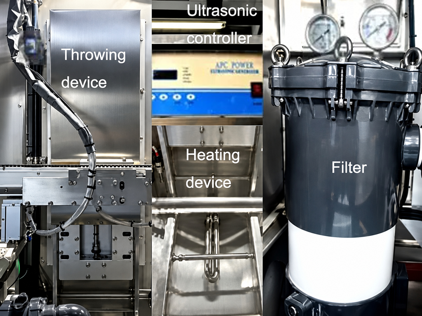 DC-40 ultrasonic, heating and filtration equipment illustration