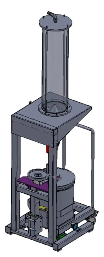 Original SP1580 waste sand recycling device illustration